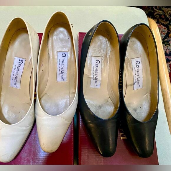 2 pair of heels by Etienne Aigner in size 7 medium - Picture 1 of 6